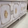 Casa Padrino Luxus Barock Esszimmer Schrank Antik Grau / Antik Gold