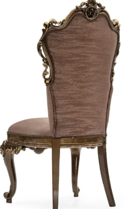 Casa Padrino Luxus Barock Esszimmer Stuhl 6er Set Grau / Braun / Gold - Prunkvolle Barockstil Küchen Stühle - Luxus Esszimmer Möbel im Barockstil - Barock Esszimmer Möbel - Barockstil Möbel