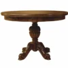 Casa Padrino Luxus Barock Esstisch Dunkelbraun 120-160 cm - Barock Esszimmer Möbel