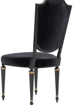 Casa Padrino Luxus Barock Esszimmer Set Schwarz / Antik Gold - 1 Esszimmertisch & 6 Esszimmerstühle - Barock Esszimmermöbel - Luxus Qualität - Edel & Prunkvoll