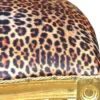 Casa Padrino Luxus Barock Esszimmer Set Medaillon Leopard / Gold 50 x 52 x H. 99 cm - 4 handgefertigte Esszimmerstühle - Barock Esszimmermöbel