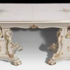 Casa Padrino Luxus Barock Esstisch Elfenbein / Mehrfarbig / Gold 700 cm - Riesiger Massivholz Esszimmertisch im Barockstil - Barock Esszimmer & Hotel Möbel - Luxus Qualität - Made in Italy