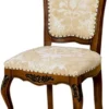 Casa Padrino Luxus Barock Esszimmer Stuhl Beige / Braun H. 103 cm - Barock Esszimmer Möbel