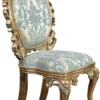 Casa Padrino Luxus Barock Esszimmer Stuhl 4er Set Türkis / Gold - Prunkvolle Barockstil Küchen Stühle - Luxus Esszimmer Möbel im Barockstil - Barock Esszimmer Möbel - Barockstil Möbel