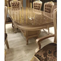 Casa Padrino Luxus Barock Esszimmer Stuhl mit Armlehnen Schwarz / Grau / Gold H. 113 cm - Barock Möbel