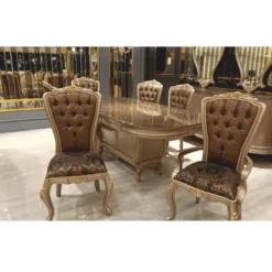 Casa Padrino Luxus Barock Esszimmer Stuhl mit Armlehnen Schwarz / Grau / Gold H. 113 cm - Barock Möbel