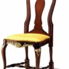 Casa Padrino Luxus Barock Esszimmer Stuhl Dunkelbraun / Gold - Made in Italy