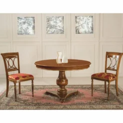 Casa Padrino Luxus Barock Esstisch Braun / Gold 120-160 cm - Barock Möbel - Made in Italy