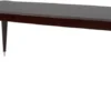 Casa Padrino Luxus Barock Esstisch Dunkelbraun Hochglanz / Silber 218 x 108 x H. 77 cm - Edler Massivholz Esszimmertisch - Hochwertige Esszimmer Möbel im Barockstil