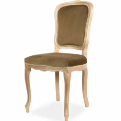 Casa Padrino Luxus Barock Esszimmer Stuhl 6er Set Olivgrün / Beige H. 100 cm - Barock Esszimmer Möbel