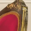 Casa Padrino Luxus Barock Esszimmer Stuhl Bordeauxrot / Braun / Gold H. 105 cm - Barock Möbel