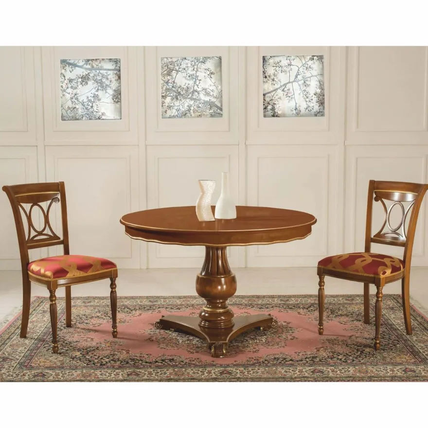 Casa Padrino Luxus Barock Esszimmer Stuhl Bordeauxrot / Gold / Braun - Made in Italy
