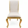 Casa Padrino Luxus Barock Esszimmer Stuhl 6er Set Weiß / Gold - Prunkvolle Barock Esszimmer Möbel