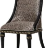 Casa Padrino Luxus Barock Esszimmer Set Silber Muster / Braun / Schwarz / Gold - 1 Barock Esstisch & 6 Barock Esszimmerstühle - Luxus Esszimmer Möbel im Barockstil - Barock Esszimmer Möbel