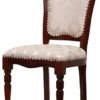 Casa Padrino Luxus Barock Esszimmer Stuhl Gold / Beige / Dunkelbraun H. 104 cm - Barock Esszimmer Möbel
