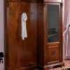 Casa Padrino Luxus Barock Garderobe mit Schrank Braun - Massivholz Garderobe im Barockstil - Luxus Garderoben Möbel im Barockstil - Luxus Qualität - Made in Italy