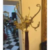 Casa Padrino Luxus Barock Garderobenständer Gold / Dunkelbraun H. 180 cm - Made in Italy