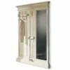 Casa Padrino Luxus Barock Garderobe mit Spiegel Weiß / Gold 161 x H. 213 cm - Made in Italy