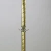 Casa Padrino Luxus Barock Garderobenständer Messing / Bronze 45 x 45 x H. 174 cm - Edler Messing Kleiderständer - Barock Garderoben Hotel Möbel