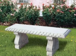 Casa Padrino Luxus Barock Gartenbank 140 cm - Barock Gartenmöbel Made in Italy