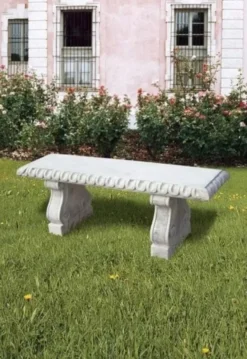 Casa Padrino Luxus Barock Gartenbank 140 cm - Barock Gartenmöbel Made in Italy