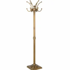 Casa Padrino Luxus Barock Garderobenständer Antik Messing H. 172 cm - Aluminium Kleiderständer - Barock Garderoben Möbel