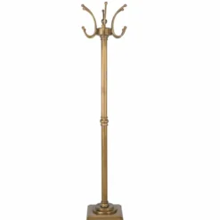 Casa Padrino Luxus Barock Garderobenständer Antik Messing H. 172 cm - Aluminium Kleiderständer - Barock Garderoben Möbel