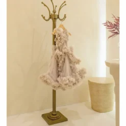 Casa Padrino Luxus Barock Garderobenständer Antik Messing H. 172 cm - Aluminium Kleiderständer - Barock Garderoben Möbel