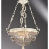 Casa Padrino Luxus Barock Hängeleuchte Elfenbein Ø 50 x H. 75 cm - Barockstil Messingguss Pendelleuchte - Made in Italy