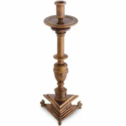 Casa Padrino Luxus Barock Kerzenständer Antik Gold H. 39,5 cm - Barock Deko
