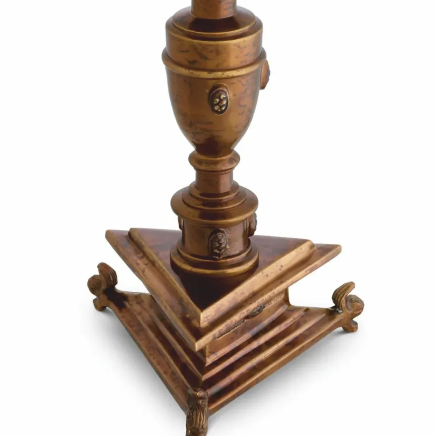 Casa Padrino Luxus Barock Kerzenständer Antik Gold H. 39,5 cm - Barock Deko