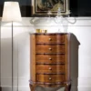 Casa Padrino Luxus Barock Kommode Braun - Edler Massivholz Schrank mit 5 Schubladen - Barock Möbel - Luxus Qualität - Made in Italy