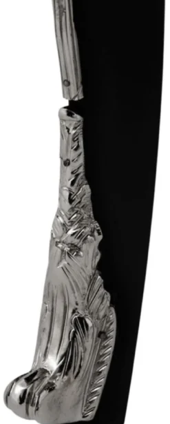 Casa Padrino Luxus Barock Kommode mit 2 Schubladen und Marmorplatte Hochglanzschwarz / Silber / Schwarz 100 x 53 x H. 85 cm - Luxus Möbel im Barockstil