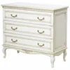 Casa Padrino Luxus Barock Kommode Weiß / Beige 100 cm - Prunkvolle Barock Möbel