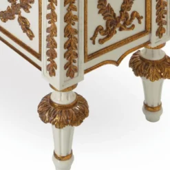 Casa Padrino Luxus Barock Kommode Elfenbein / Gold 135 cm - Barock Möbel