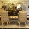 Casa Padrino Luxus Barock Kommode mit Wandspiegel Dunkelbraun / Gold - Handgefertigter Massivholz Schrank mit elegantem Spiegel - Prunkvolle Möbel im Barockstil