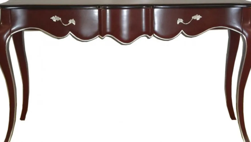 Casa Padrino Luxus Barock Konsolentisch Braun - Edle Konsole aus Massivholz, 160 x 50 x 90 cm