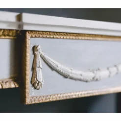 Casa Padrino Luxus Barock Konsole Grau / Gold 144 cm - Barock Möbel - Made in Italy