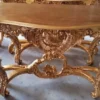 Casa Padrino Luxus Barock Konsole Gold - Prunkvoller Massivholz Konsolentisch - Barock Möbel - Luxus Qualität - Made in Italy