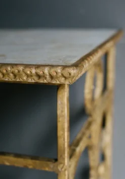 Casa Padrino Luxus Barock Konsole Weiß / Antik Gold 172 x 51 x H. 95 cm - Barockmöbel