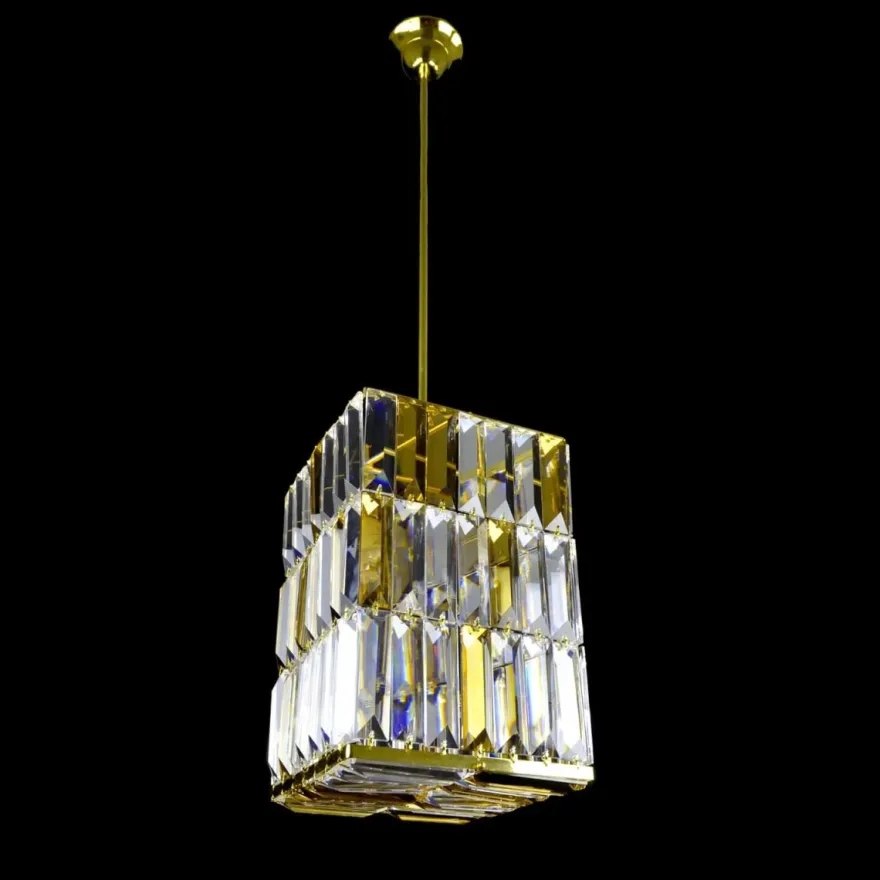 Casa Padrino Luxus Barock Kristall Wandleuchte Gold 16 x 16 x H. 26 cm - Prunkvolle Messing Wandleuchte mit böhmischem Kristallglas - Barock Möbel - Edel & Prunkvoll