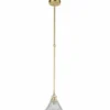 Casa Padrino Luxus Barock Kristall Hängeleuchte Matt Gold Ø 15 x H. 70 cm