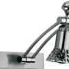 Casa Padrino Luxus Barock Kristall LED Wandleuchte / Leseleuchte Silber H. 20 cm