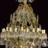 Casa Padrino Luxus Barock Kristall Kronleuchter Gold - Prunkvoller Barockstil Wohnzimmer Kronleuchter - Hotel Kronleuchter - Barock Möbel - Barock Kristall Leuchten - Edel & Prunkvoll