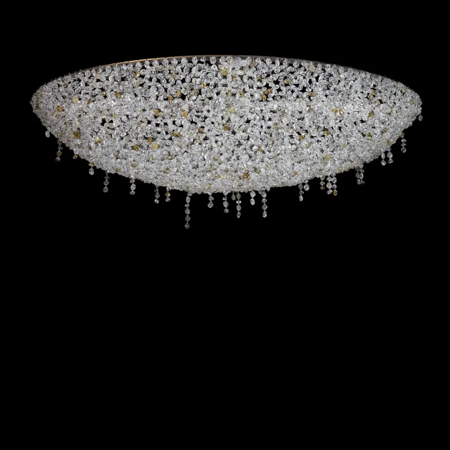 Casa Padrino Luxus Barock Kristall Wandleuchte Silber 100 x 54 x H. 30 cm - Prunkvolle Messing Wandleuchte mit böhmischem Kristallglas - Barock Möbel - Edel & Prunkvoll