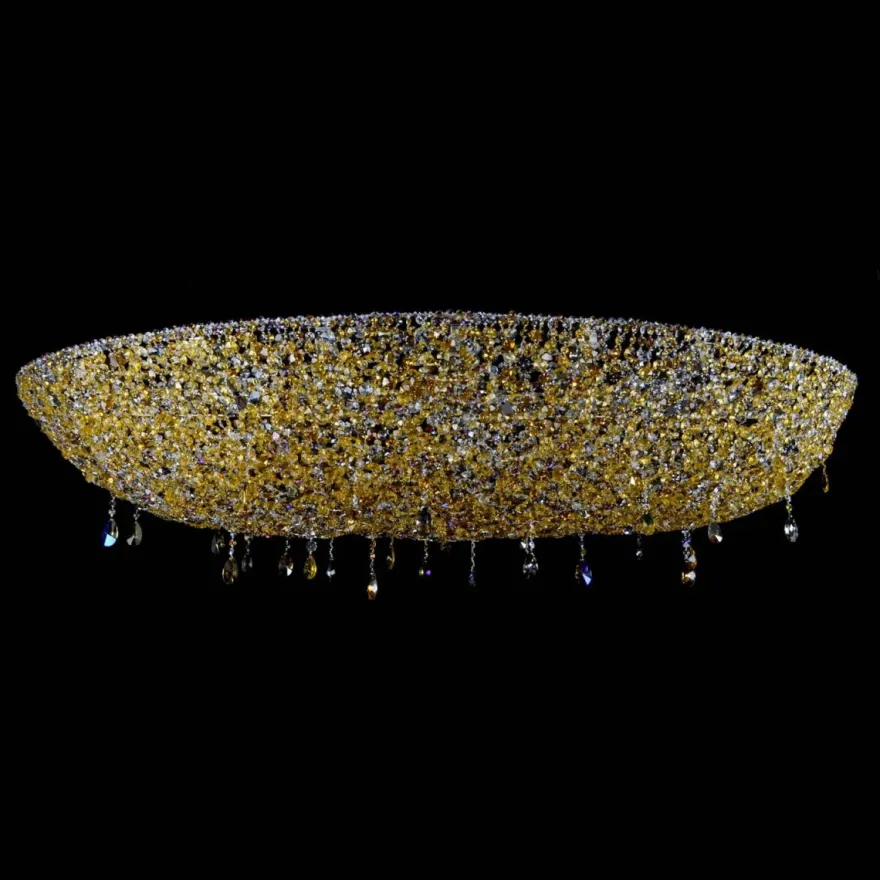 Casa Padrino Luxus Barock Kristall Wandleuchte Silber 200 x 100 x H. 35 cm - Prunkvolle Messing Wandleuchte mit böhmischem Kristallglas - Barock Möbel - Edel & Prunkvoll