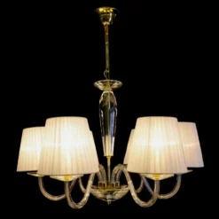 Casa Padrino Luxus Barock Kristall Kronleuchter Gold Ø 70 x H. 48 cm - Prunkvolle Messing Kronleuchter mit böhmischem Kristallglas - Barock Möbel - Edel & Prunkvoll