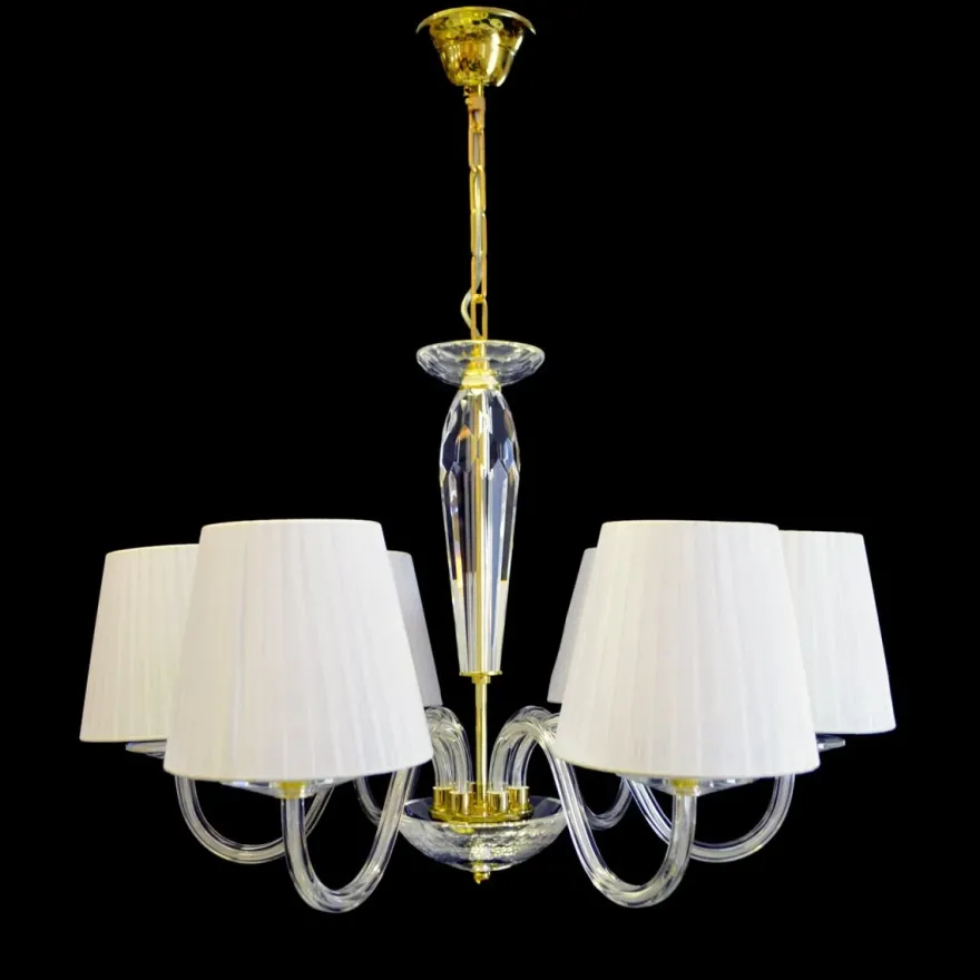 Casa Padrino Luxus Barock Kristall Kronleuchter Gold Ø 70 x H. 48 cm - Prunkvolle Messing Kronleuchter mit böhmischem Kristallglas - Barock Möbel - Edel & Prunkvoll