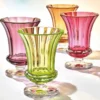 Casa Padrino Luxus Barock Kristallglas Vase Ø 19,7 x H. 25 cm - Mundgeblasen