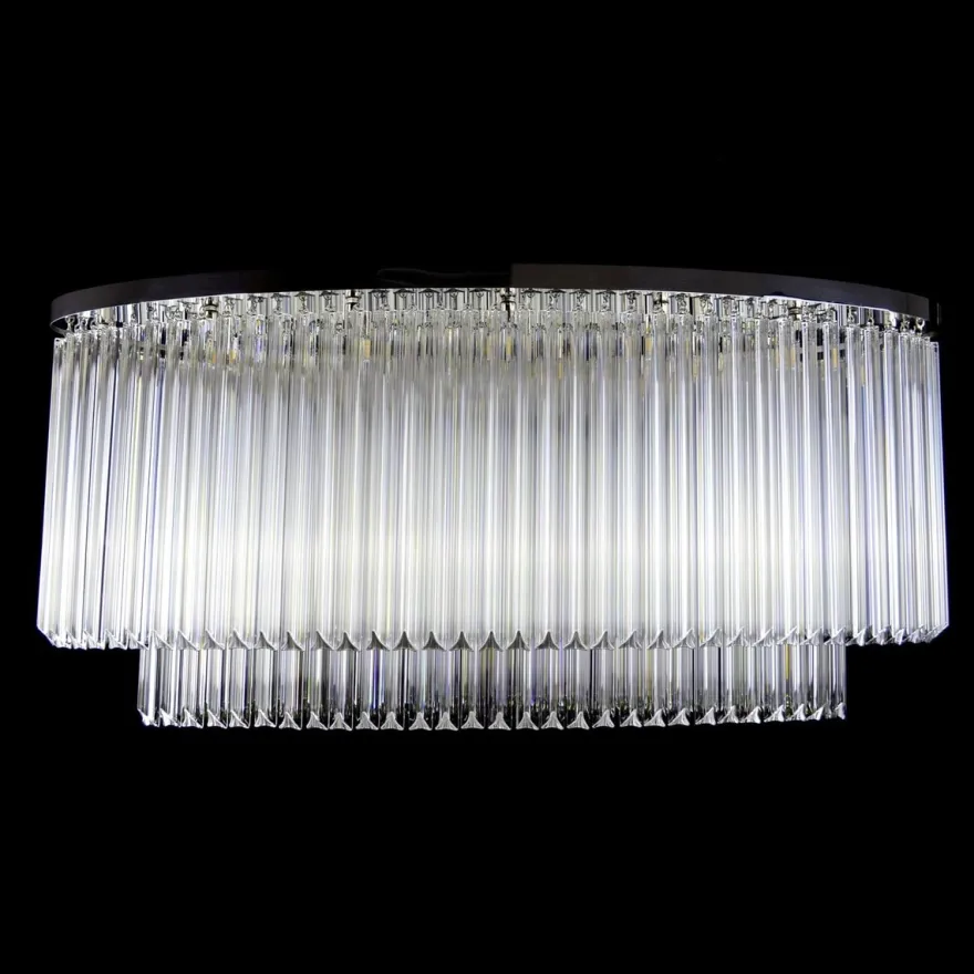 Casa Padrino Luxus Barock Kristall Wandleuchte Silber 120 x 40 x H. 55 cm - Prunkvolle Messing Wandleuchte mit böhmischem Kristallglas - Barock Möbel - Edel & Prunkvoll